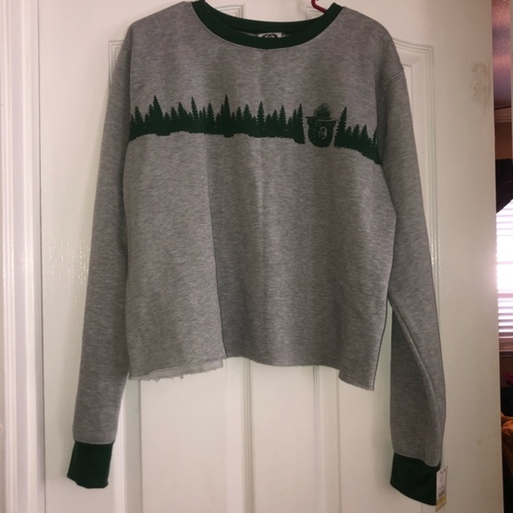 Smokey the Bear Cropped Sweatshirt